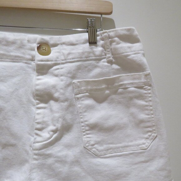 ANTHROPOLOGIE The Colette Shorts by Maeve: Denim Edition in White Preppy Sailor - Picture 3 of 13